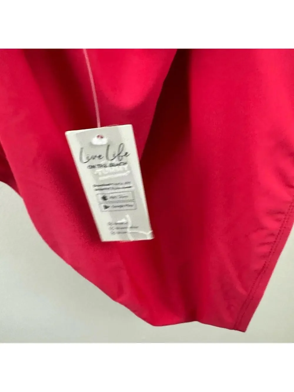 NWT CUPSHE Red Ruffled One Piece Swimwear Women's Size XXL